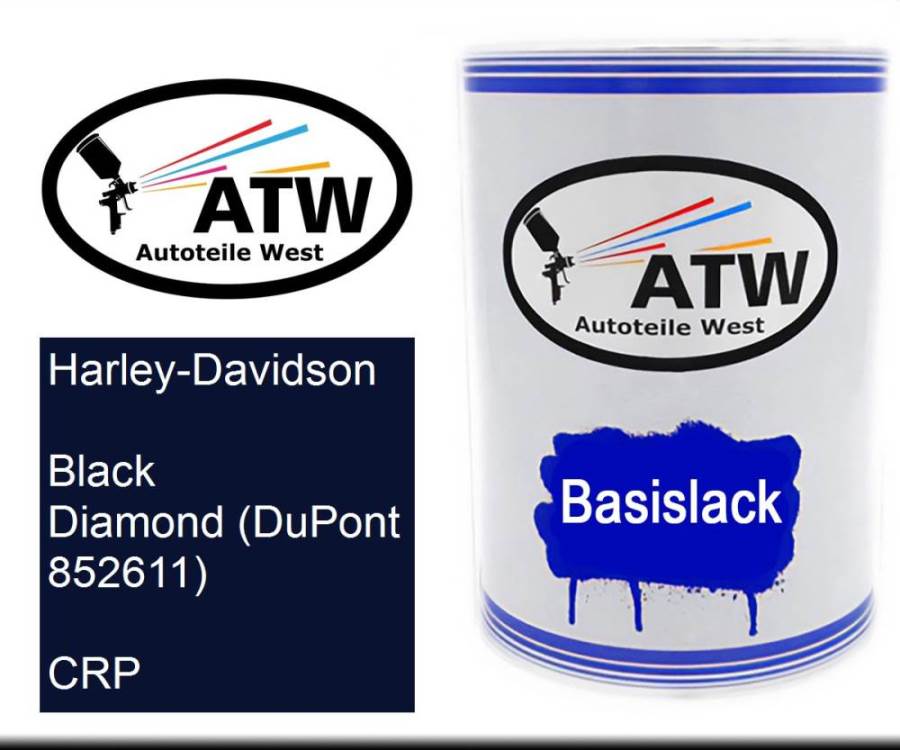 Harley-Davidson, Black Diamond (DuPont 852611), CRP: 500ml Lackdose, von ATW Autoteile West.